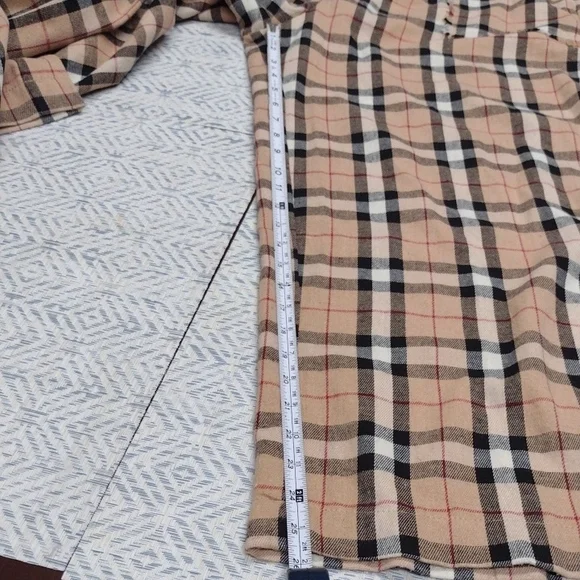 JODIFL Plaid Pants Wide Leg in Beige and Black - Picture 10 of 12